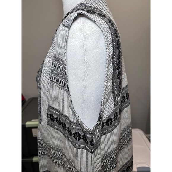 SUNDANCE Dylan Women's Alexa Dress Olive & White Geometric Pattern XL Cotton - Picture 6 of 12